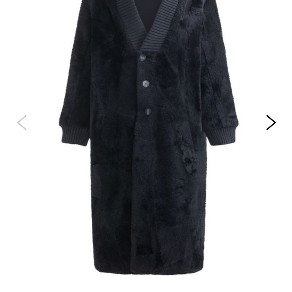 Never worn- Wolfie Furs- Made for Generations- Black Sheepskin Teddy Jacket